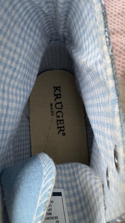 Krüger Madl Women’s High-Top Denim Trachten Sneaker EU Size: 42
