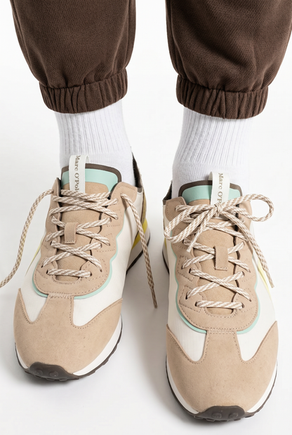 Marc O’Polo Women’s Color-Blocked Suede & Canvas Casual Sneaker EU Size: 41