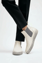 Gabor Premium White Leather Chelsea Boots – Size 42 EU / 8 UK