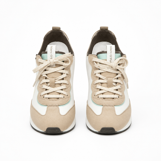 Marc O’Polo Women’s Color-Blocked Suede & Canvas Casual Sneaker EU Size: 41